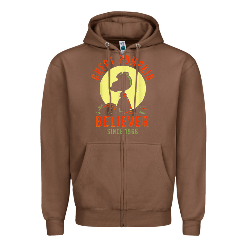 Peanuts, Great Pumpkin Believer Since 1966 Halloween Zipper Hoodie by maiPhamDesign | Teevron