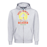 Heather Grey Peanuts, Great Pumpkin Believer Since 1966 Halloween Zipper Hoodie - maiPhamDesign