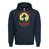 Navy Peanuts, Great Pumpkin Believer Since 1966 Halloween Zipper Hoodie - maiPhamDesign
