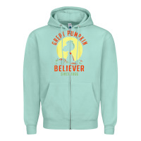 Seafoam Peanuts, Great Pumpkin Believer Since 1966 Halloween Zipper Hoodie - maiPhamDesign