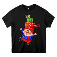 Black cute christmas gnome Heavy Core Tee - CowGirlArtShop