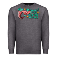 Charcoal Heather mermaid kisses starfish wishes Premium Sweatshirt - JahusDesignShop