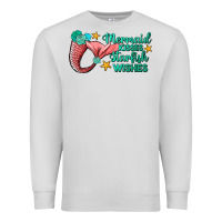 Dove Grey mermaid kisses starfish wishes Premium Sweatshirt - JahusDesignShop
