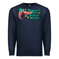 Navy mermaid kisses starfish wishes Premium Sweatshirt - JahusDesignShop