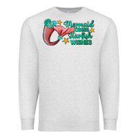 Oatmeal Heather mermaid kisses starfish wishes Premium Sweatshirt - JahusDesignShop