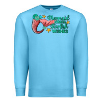 Ocean Blue mermaid kisses starfish wishes Premium Sweatshirt - JahusDesignShop