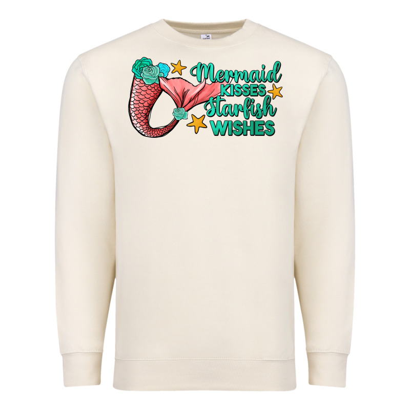 Mermaid Kisses Starfish Wishes Premium Sweatshirt by JahusDesignShop | Teevron