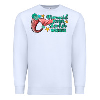 White mermaid kisses starfish wishes Premium Sweatshirt - JahusDesignShop