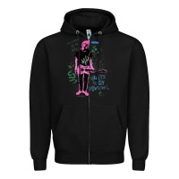 Black MGK+Thing Zipper Hoodie - maiPhamDesign