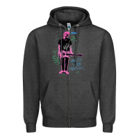 Charcoal Heather MGK+Thing Zipper Hoodie - maiPhamDesign
