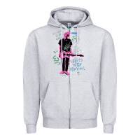 Heather Grey MGK+Thing Zipper Hoodie - maiPhamDesign