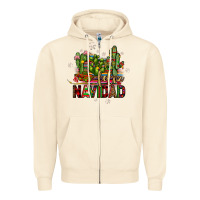 Sandshell feliz navidad cactus Zipper Hoodie - JahusDesignShop