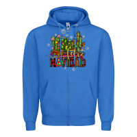 True Royal feliz navidad cactus Zipper Hoodie - JahusDesignShop