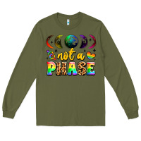 Army Green not a phase pride moon Long Sleeve Tee - LillyAllenDesigns