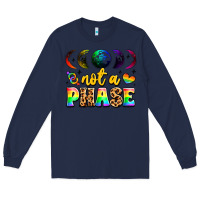 Navy not a phase pride moon Long Sleeve Tee - LillyAllenDesigns