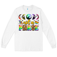 White not a phase pride moon Long Sleeve Tee - LillyAllenDesigns