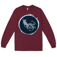 Burgundy Sea Emperor Transparent Graphic Long Sleeve Tee - Bettercallsaul