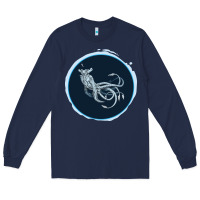 Navy Sea Emperor Transparent Graphic Long Sleeve Tee - Bettercallsaul