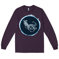 Plum Sea Emperor Transparent Graphic Long Sleeve Tee - Bettercallsaul