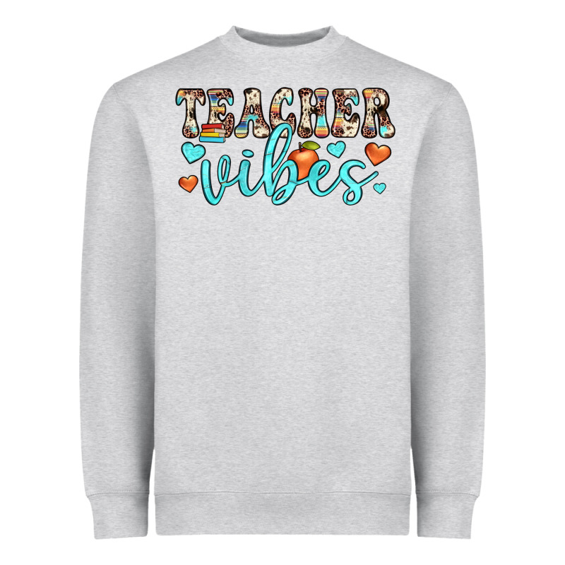 Teacher Vibes Heavyweight Sweatshirt by JahusDesignShop | Teevron