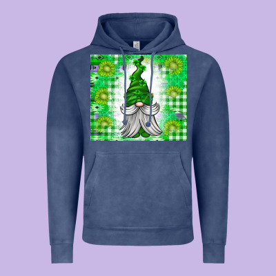 St. Patricks Day Gnome Vintage Hoodie Designed By Cowhidedigitalart