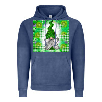 Vintage Denim St. Patricks Day Gnome Vintage Hoodie - CowhideDigitalArt