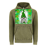 Vintage Olive St. Patricks Day Gnome Vintage Hoodie - CowhideDigitalArt