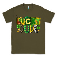 Army Green Lucky dude  St. Patrick's Day Classic Tee - CowGirlArtShop