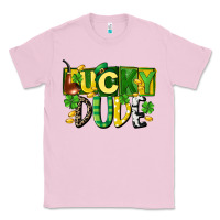 Bubblegum Pink Lucky dude  St. Patrick's Day Classic Tee - CowGirlArtShop