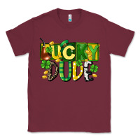 Burgundy Lucky dude  St. Patrick's Day Classic Tee - CowGirlArtShop