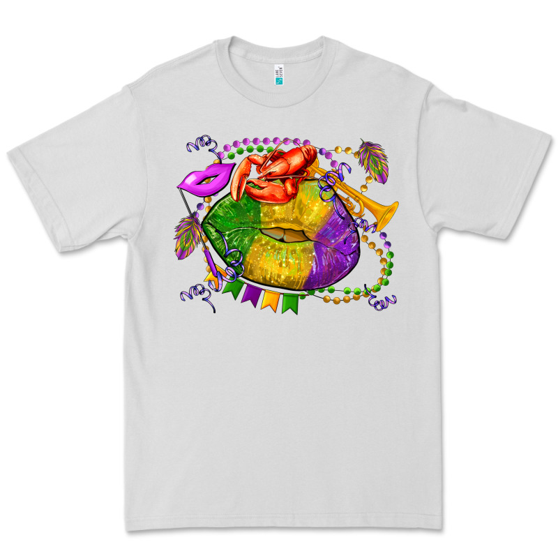 Mardi Gras Lips Olivia Premium Tee by OliviaCreatesArt | Teevron