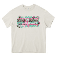 Cream stronger than cancer cancer awareness Heavy Core Tee - CowGirlArtShop