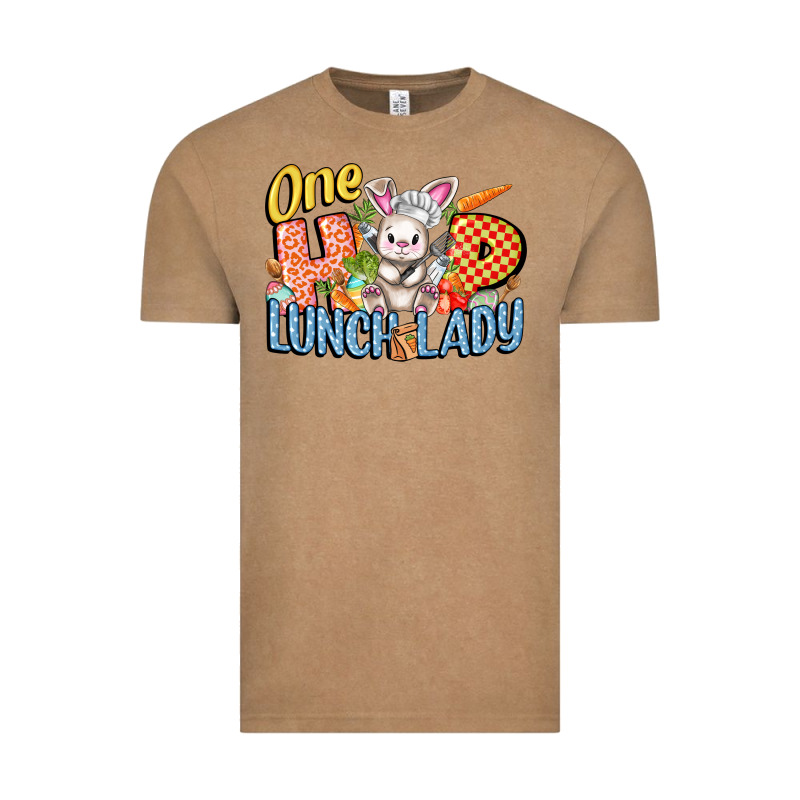One Hip Lunch Lady Easter Day Vintage Tee by FaDigitalArtStudio | Teevron