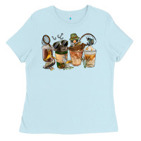 Fishing Coffee Cups Ladies Tee | Teevron