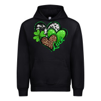 Black St. Patrick's Day hearts Urban Hoodie - Jasminsmagicworld
