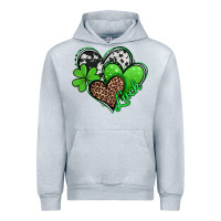 Heather Grey St. Patrick's Day hearts Urban Hoodie - Jasminsmagicworld