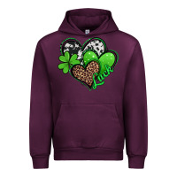 Mauve Wine St. Patrick's Day hearts Urban Hoodie - Jasminsmagicworld