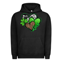 Pigment Black St. Patrick's Day hearts Urban Hoodie - Jasminsmagicworld