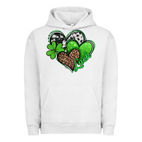 Pigment Lunar Rock St. Patrick's Day hearts Urban Hoodie - Jasminsmagicworld