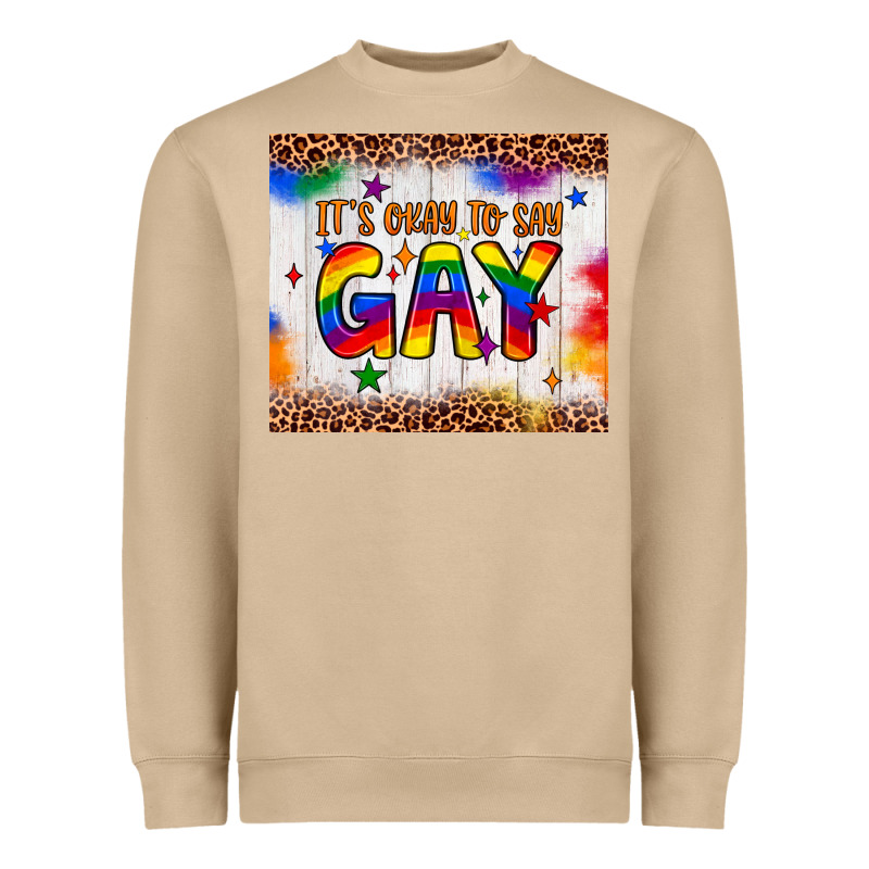 It's Okay To Say Gay Tumbler Heavyweight Sweatshirt by JahusDesignShop | Teevron