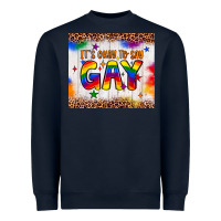 Navy it's okay to say gay tumbler Heavyweight Sweatshirt - JahusDesignShop