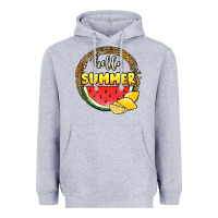 Heather Grey hello summer watermelon Heavyweight Hoodie - JahusDesignShop