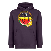 Plum hello summer watermelon Heavyweight Hoodie - JahusDesignShop
