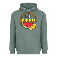 Sage hello summer watermelon Heavyweight Hoodie - JahusDesignShop
