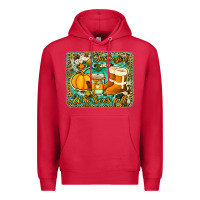 Cardinal just a girl who loves fall background Premium Hoodie - Jasminsmagicworld