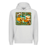 Dove Grey just a girl who loves fall background Premium Hoodie - Jasminsmagicworld