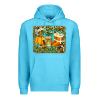 Ocean Blue just a girl who loves fall background Premium Hoodie - Jasminsmagicworld
