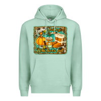 Seafoam just a girl who loves fall background Premium Hoodie - Jasminsmagicworld
