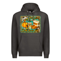 Smoke just a girl who loves fall background Premium Hoodie - Jasminsmagicworld