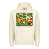 Tofu just a girl who loves fall background Premium Hoodie - Jasminsmagicworld
